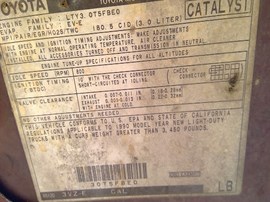 1990 TOYOTA 4RUNNER, BURGUNDY, SR5, 3.0 L, MT, 4X4.  Z25154